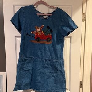 Vintage Denim Dress - Perfect for Fall!